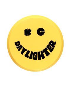 KC HiLiTES 6" Hard Plastic Cover - Round - Single - Yellow / Black KC Daylighter Logo