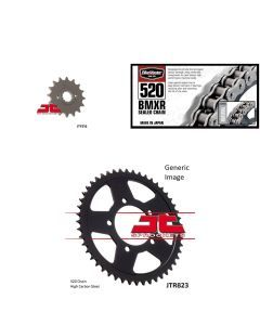 520 BMXR Chain Natural, Front & Rear Sprocket Kit for SUZUKI GS500F 2004-2010