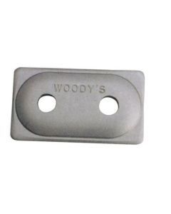Woodys ADA-2-3775 Angled Double Digger Aluminum Support Plate 5/16" - 12 Pcs