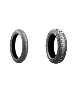 Bridgestone Battlax Adventure Trail AT41 And Adventurecross AX41 Tire Pair For Kawasaki KLR650 2022+