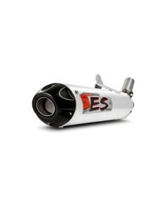 Big Gun ECO Brushed Aluminum Slip-On Exhaust With Black End Tip For Arctic Cat/Textron Models