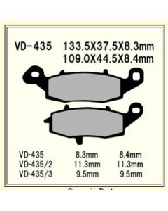 Vesrah Brake Pads (Vd-435Rjl) VD-435RJL