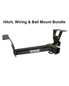 Rigid Hitch (R3-0382) Class III 2 Inch Receiver Trailer Hitch Bundle - Includes Ball Mount and Custom Wiring Harness fits 2007-2011 Honda CR-V
