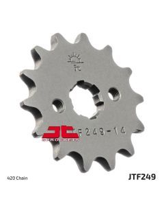 JT Sprockets Front Steel Countershaft Sprocket 15 Tooth 15T 420 Chain For Kawasaki KD80 N1-N3 1988-1990 JTF249.15