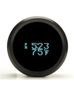 Dakota Digital Odyssey Chrome 2-1/16" Head Temperature Gauge With Teal Display