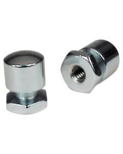 Harley FLSTC Heritage Classic 2000-2015 Solo Mounting Nuts Chrome by Mustang