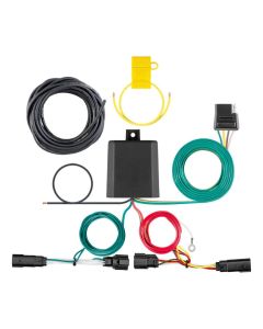 Custom Trailer HItch Wiring Harness, 4-Way Flat Output, fits 2019-2024 Ford Edge, Titanium or ST Models