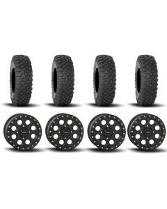 System 3 SB-7 Beadlock Matte Black 15" Wheels And XC450 Tires [32x10R-15]