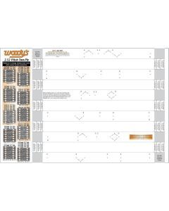 Woodys 2.52" Pitch 2-Ply Stud Template - 252T-TEMP