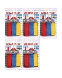 Set of 5 Wrap It Up, 3 / Blister, 1 Red, 1 Yellow, 1 Blue