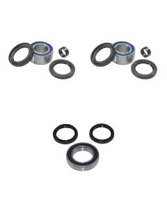 QUADBOSS Front and Rear Wheel Bearing Kits for Honda TRX400EX 1999-2001