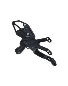 Vortex Racing Adjustable Rear Set Black - RS628K