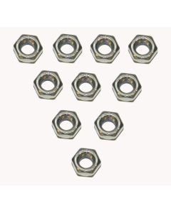 WSM Nylon Lock Nut 6mm Stainless - Pack Of 10 014-701