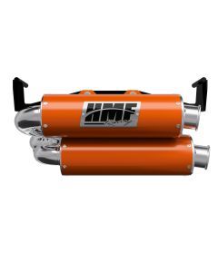 HMF Muffler Dual Full System Performance Exhaust Orange Crush Turn Down Brushed End Cap For Can-Am Outlander 1000/850 2025-2026 14656639471