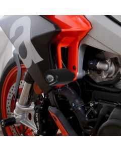 R&G Racing Black Aero Style Crash Protection Bobbins For 2021-2024 Aprilia Tuono 660