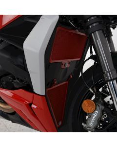 R&G Racing Red Aluminum Radiator Guard For 2022-2024 Ducati Streetfighter V2