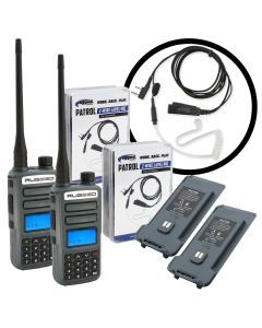 Rugged Radios GREAT OUTDOORS PACK - GMR2 PLUS GMRS and FRS Two Way Handheld Radios with Lapel Mics and XL Batteries RUGGED-OUTDOOR-PACK