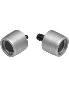 Kuryakyn Lodestar Silver Rear Axle Sliders 3827