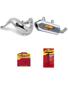 Fatty Exhaust Pipe Shorty Silencer-Big Bore & O-Ring Kit for KTM 105 SX 07-12