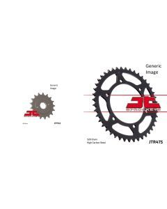 Front and Rear Steel Sprocket Kit for OffRoad KAWASAKI KL250 KLR 1985-2005