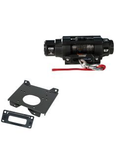 Viper 4500lbs V3 Winch Black Rope With Mount For Polaris RZR 4 XP 1000 2014-2021