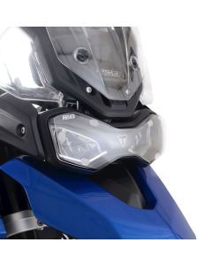 R&G Racing Clear Acrylic Headlight Shield For 2021-2024 Triumph Tiger 850 Sport