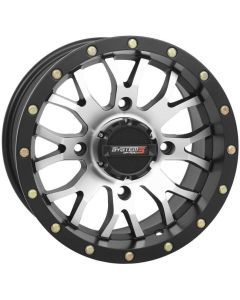 System 3 ST-3 Simulated Beadlock Machined/Matte Black Wheel 14x7 4/110 5+2 (+30mm)