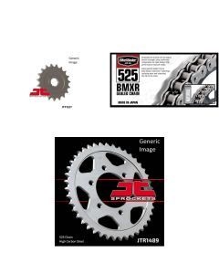 525 BMXR Chain Natural,Front & Rear Sprocket Kit KAWASAKI Ninja ZX-10R 2004-2005