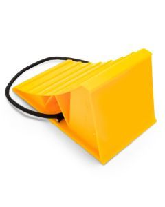 Wheel Chock with Rope Handle, Yellow
