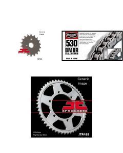 530 BMOR Chain Natural, Front & Rear Sprocket Kit for SUZUKI TL1000R 1998-2003