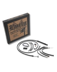 Burly Brand T-Bar Cable and Brake Line Kit 12" Black - B30-1257