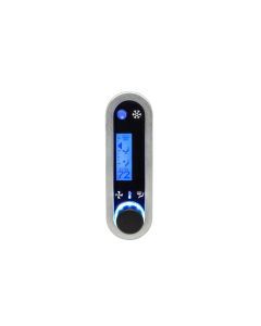 DCC Digital Climate Control - Vintage Air Gen IV - VHX Style - Vertical, Satin Bezel, Blue Display