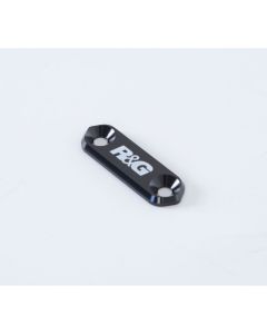 R&G Racing Black Footrest Delete Blanking Plates For 2017-2024 Suzuki GSX-R125