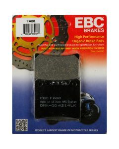 EBC 1 Pair FA Series Organic Replacement Brake Pads MPN FA88