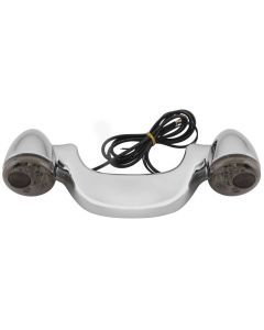 Letric Lighting Rear Light Bar With Signals Chrome Smoke