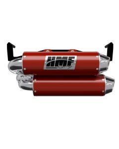 HMF Muffler Dual Full System Performance Exhaust Red Euro Polished End Cap For Can-Am Outlander 1000/850 2025-2026 14656636686