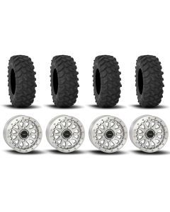 System 3 SB-6 Beadlock Machined 15" Wheels And XTR370 Tires [37x10R-15]