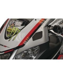 New Rage Cycles Mirror Block Off Plate Black - RSV4-MBO