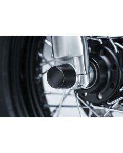 Kuryakyn Front Axle Nut Covers Satin Black 1229
