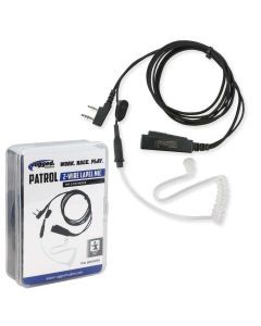 Rugged Radios 2-Wire Lapel Mic with Acoustic Ear Tube for Rugged Handheld Radios LM-HD-RH