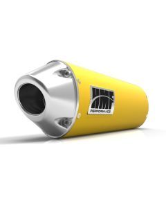 HMF Muffler Can-Am Spyder RS 08-12 Can-Am Yellow Performance Slip On Exhaust Euro End Cap
