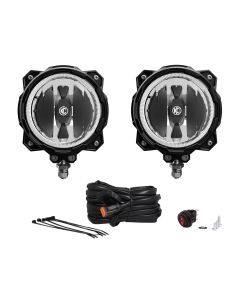 KC HiLiTES 6" Gravity Pro6 LED - Infinity Ring - 2-Light System - 20W Spot Beam