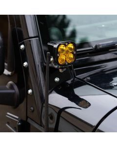 Baja Designs Auxiliary LED Light Pod Pair Squadron Pro Series Wide Cornering Pattern Clear Lens Universal 497805