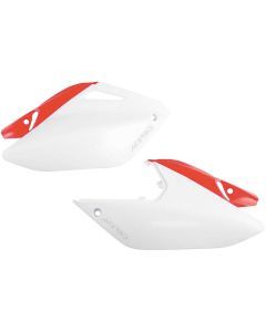 Acerbis White/Red Side Number Plate for Honda - 2071081030