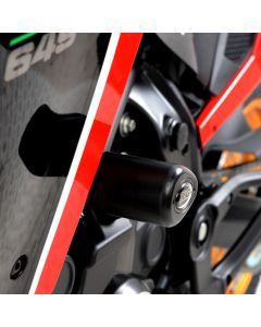 R&G Racing Black Aero Style Crash Protection Bobbins For 2023-2024 Moto Morini X-Cape 649