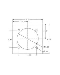 Zinc Plated Back Support Plate for B901 or SP-895 Series Rope Ring
