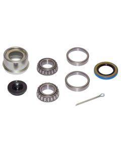 Trailer Bearing Repair Kit For 1 Inch Straight Spindle - Includes E-Z Lube Cap With Plug