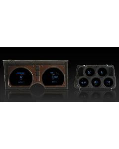 Dakota Digital 78-82 Corvette Dash Gauges with clock - Blue VFD3-78C-VET-B LS