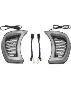 Kuryakyn Tracer Red/Gold Headlight Vent Accents 2947