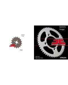 JT SPROCKETS Front and Rear Steel Sprocket Kit for OffRoad HONDA CR80R 1982-1983